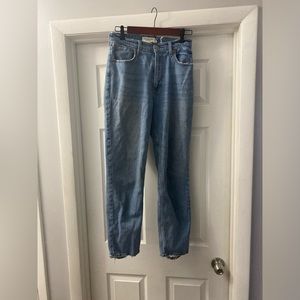 Abercrombie and Fitch ankle straight ultra high rise